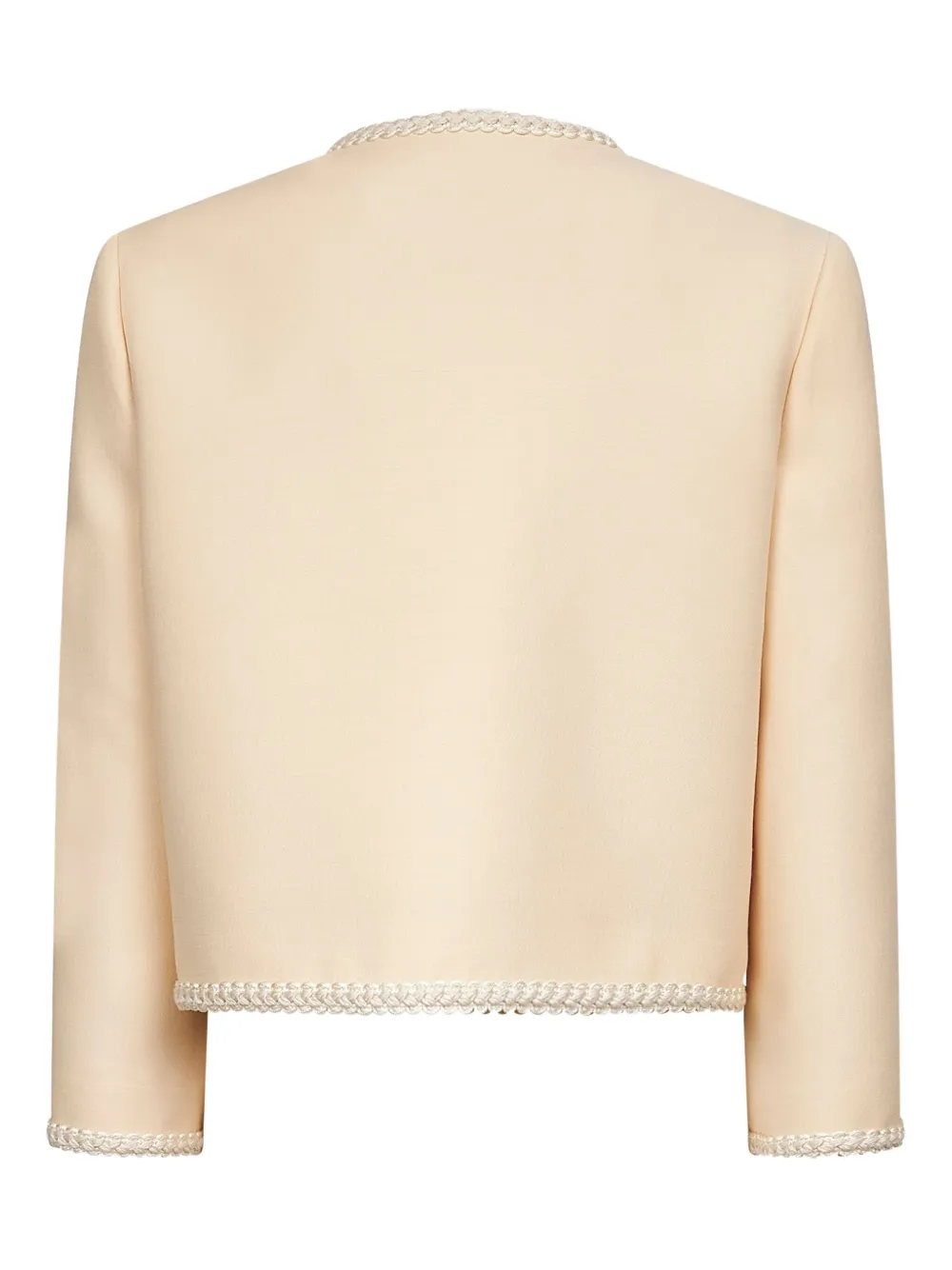 Valentino Garavani Crêpe couture jack Beige