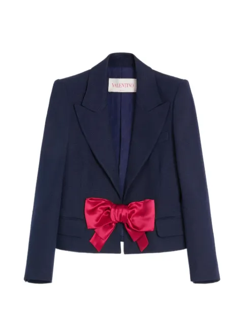 Valentino Garavani bow-detail single-breasted blazer