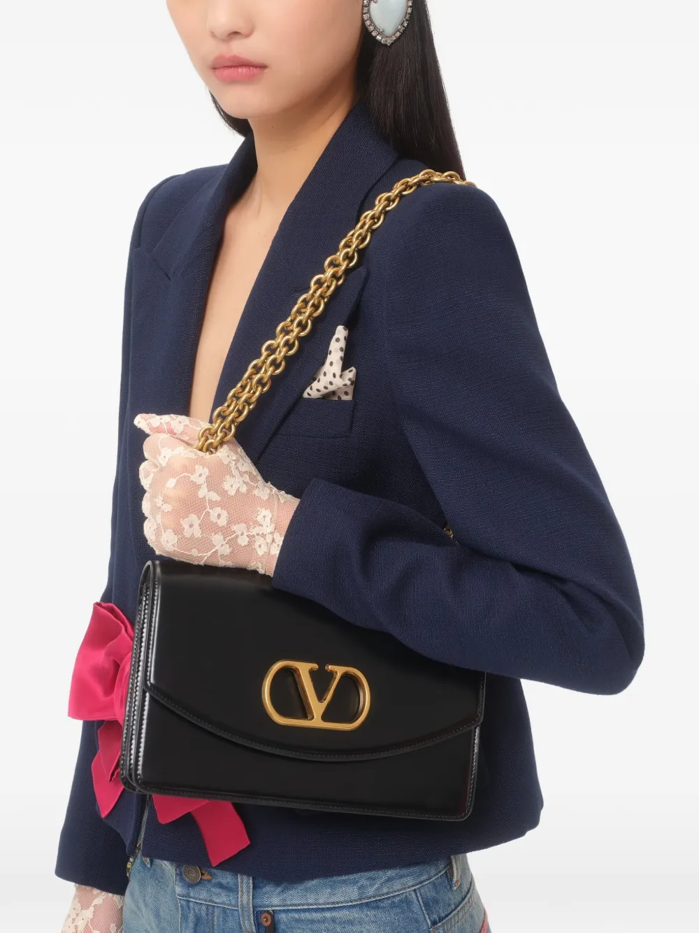 Valentino Garavani リボン シングルジャケット | ブルー | FARFETCH JP