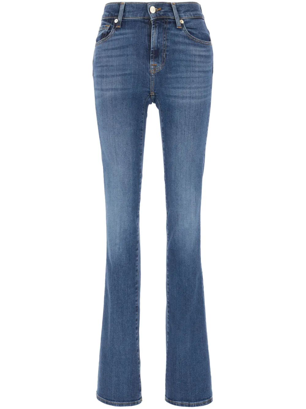 mid-rise bootcut jeans