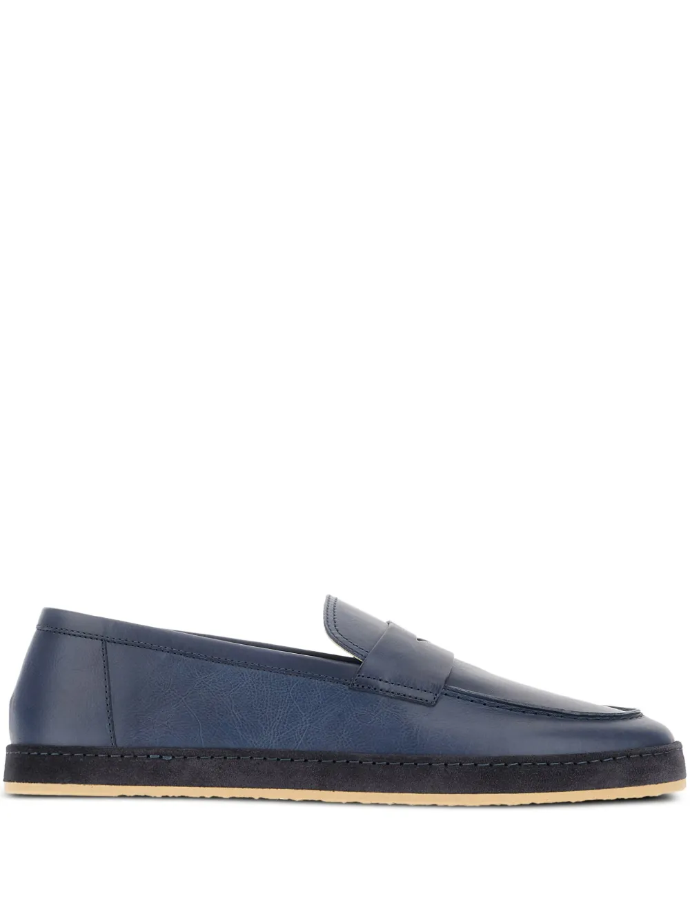 Brunello Cucinelli Leren loafers Blauw