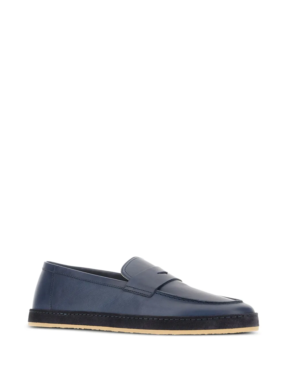 Brunello Cucinelli leather loafers Blue