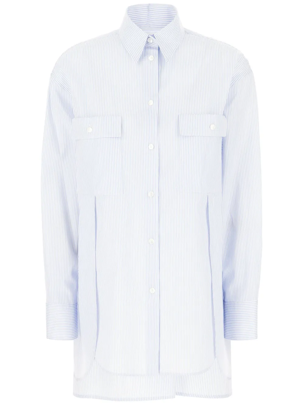 Ferragamo camisa con rayas estampadas | azul | Image 1
