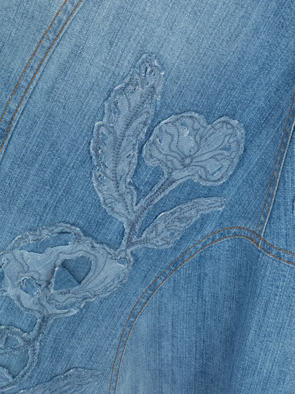 Ermanno Scervino Gonna midi denim svasata | Gonne | Image 3