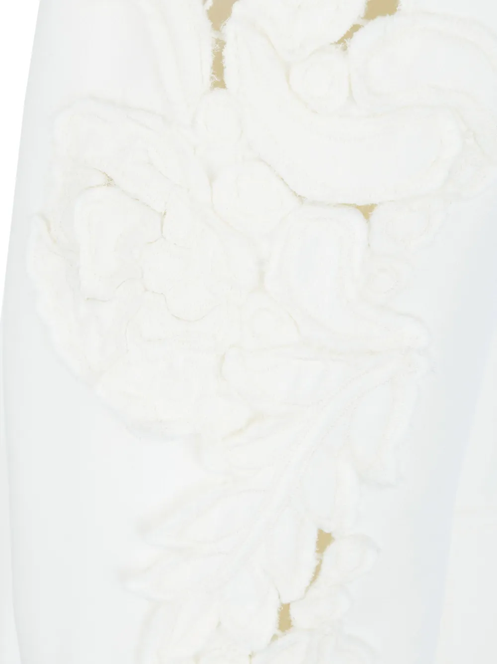 Ermanno Scervino Blazer met bloemenapplicatie Wit