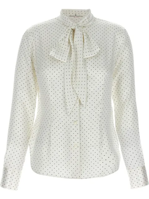 Ermanno Scervino chemise en soie à pois