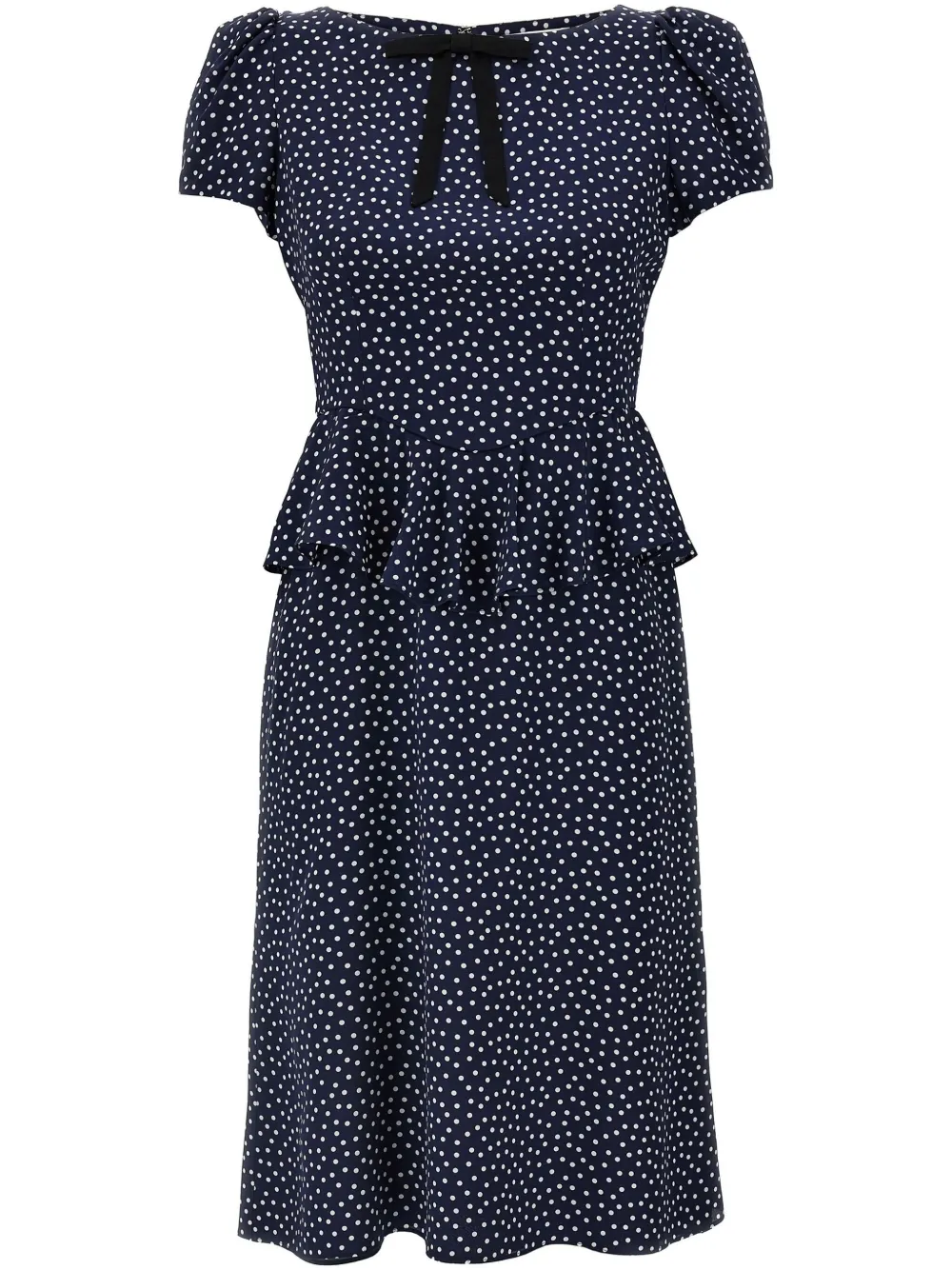 polka dot-print midi dress