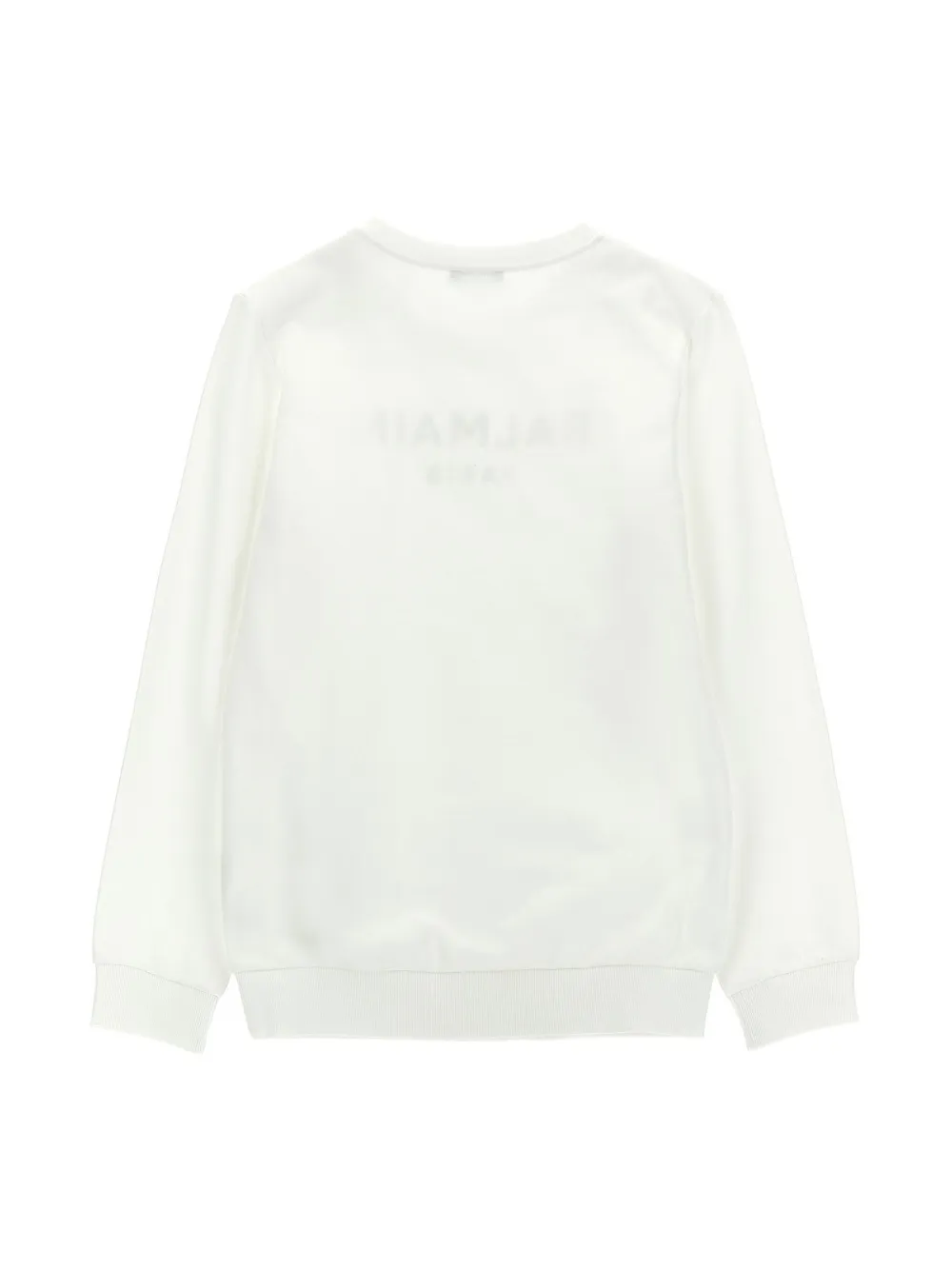 Balmain Kids logo-print sweatshirt - Wit