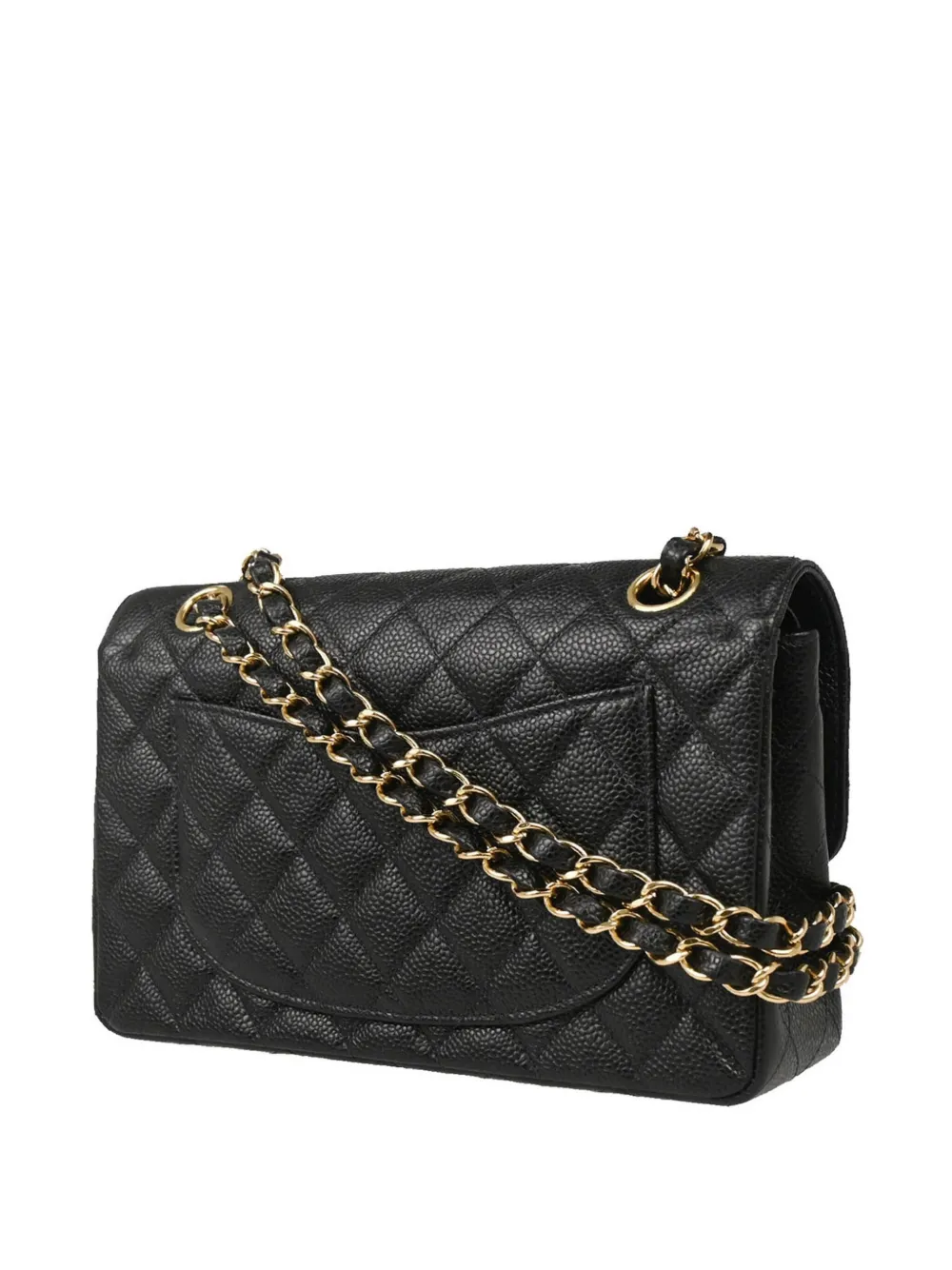CHANEL Pre-Owned 2002 schoudertas met omslag - Zwart