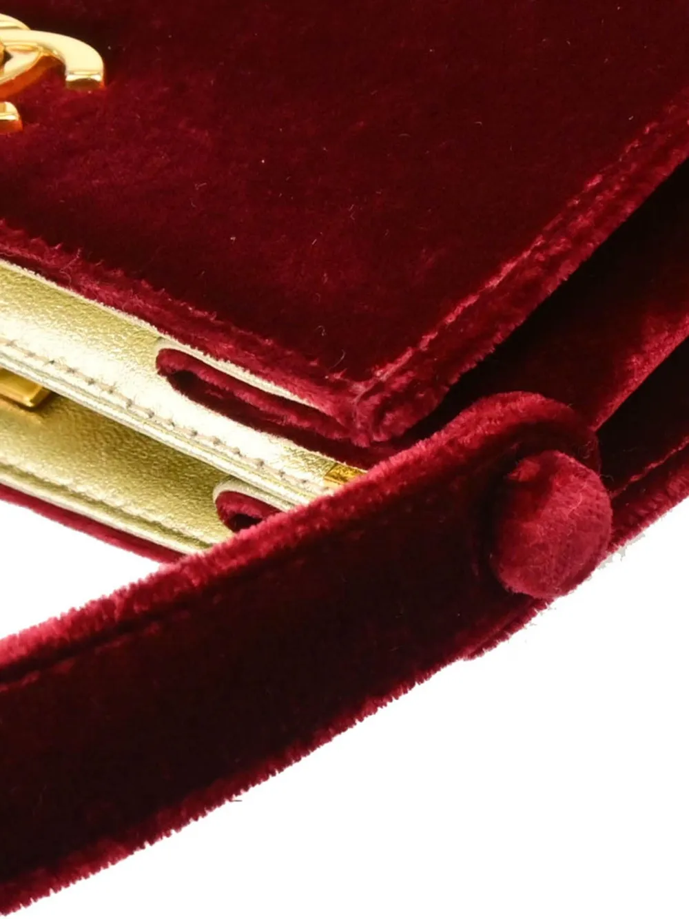 Pre-owned Chanel 1997 Double Sided Turn-lock Tote Bag In Red