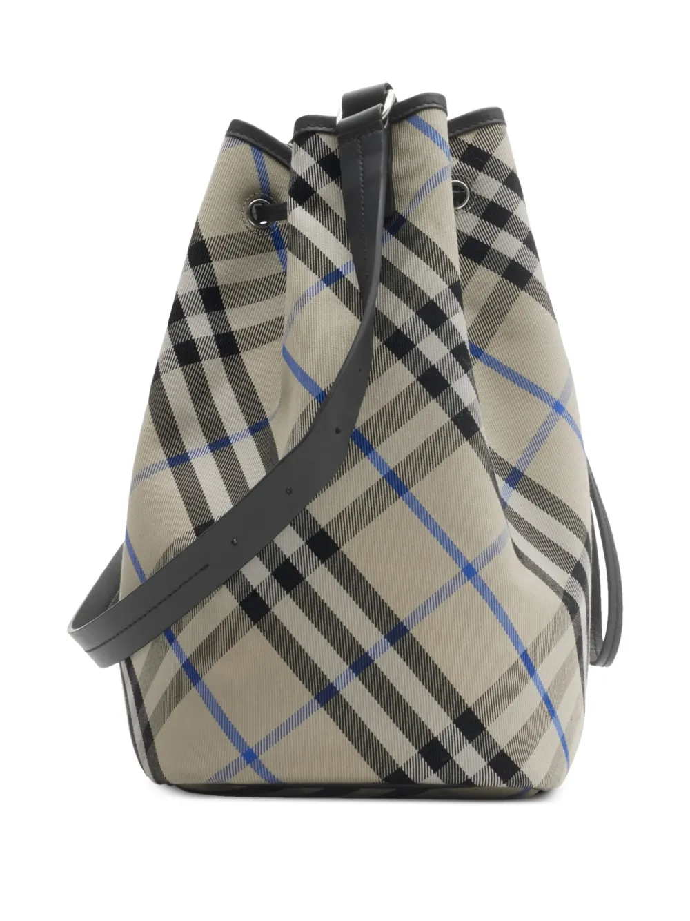 Burberry Medium geruite bucket-tas Beige