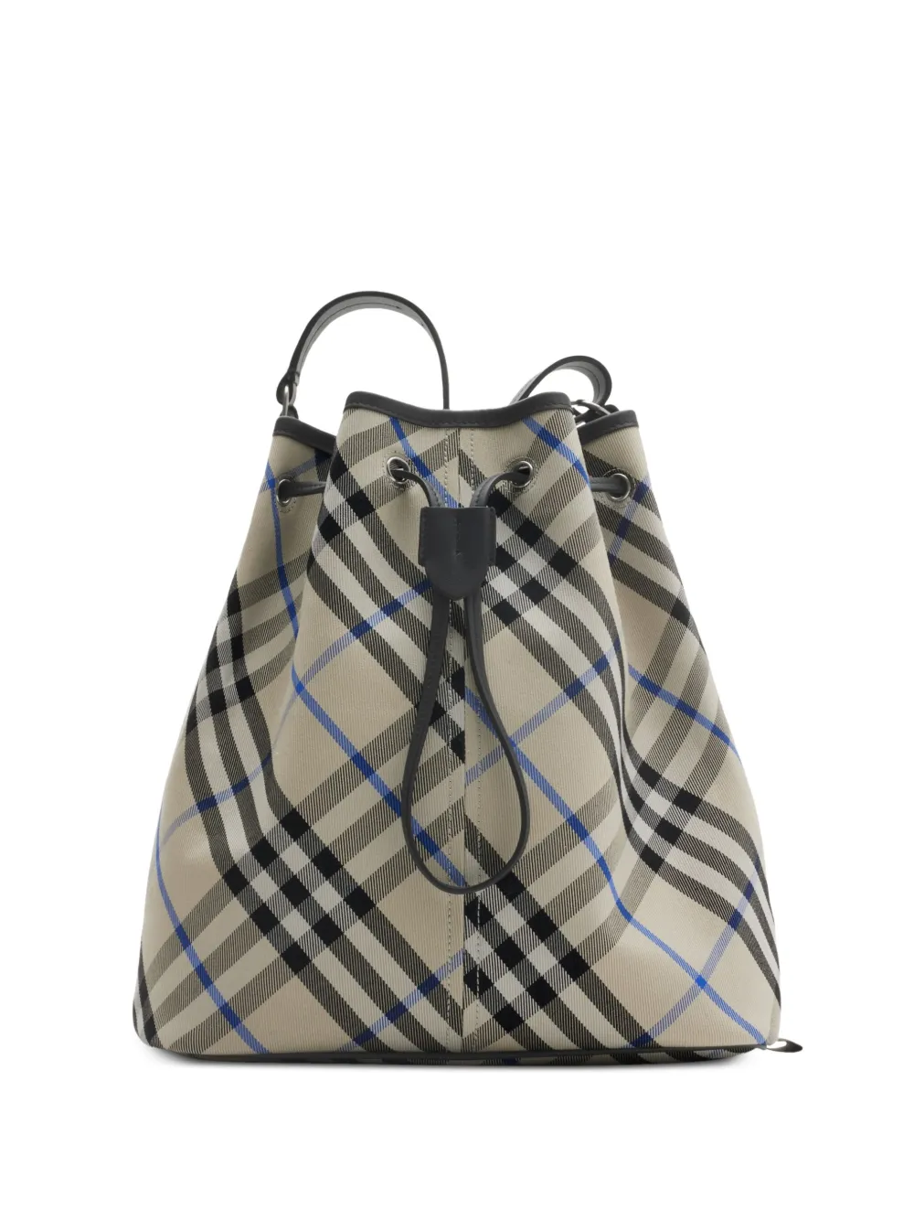 Burberry Medium geruite bucket-tas Beige