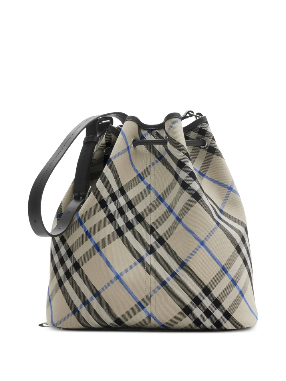 Burberry Medium geruite bucket-tas Beige