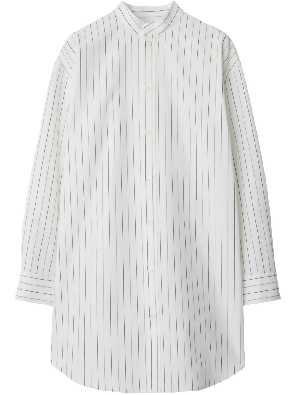 Burberry Gestreept katoenen blouse Wit
