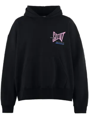 Buy Black SAINT Mxxxxxx X A LOVE MOVEMENT Knit Hoodie