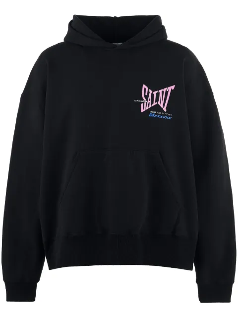 SAINT MXXXXXX logo cotton hoodie