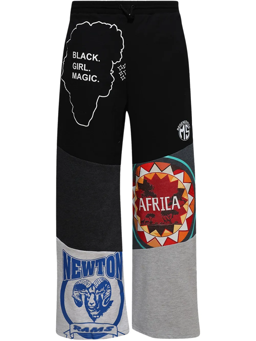 MARINE SERRE UPCYCLED GRAPHIC SWEAT PANTS