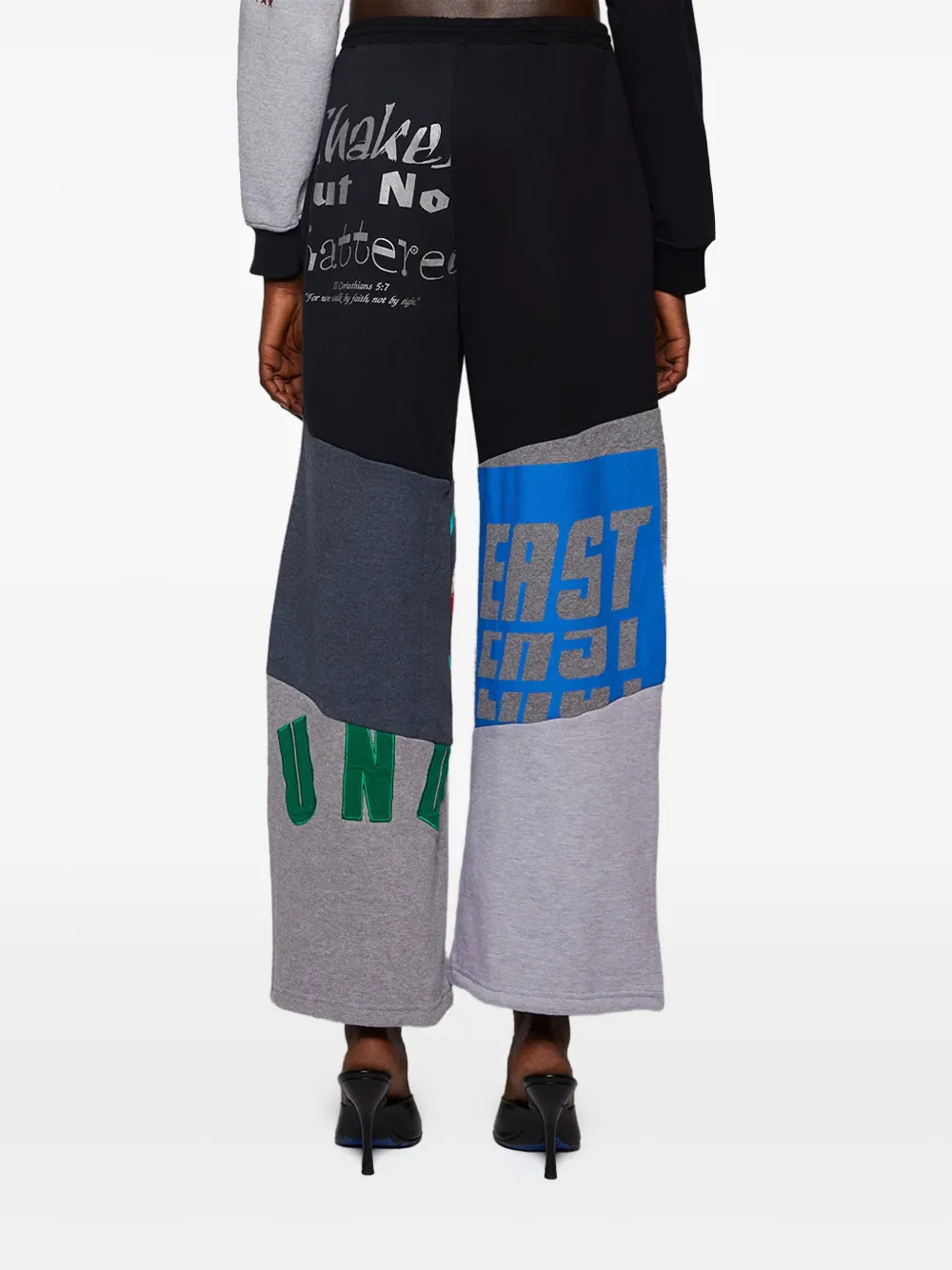 MARINE SERRE UPCYCLED GRAPHIC SWEAT PANTS