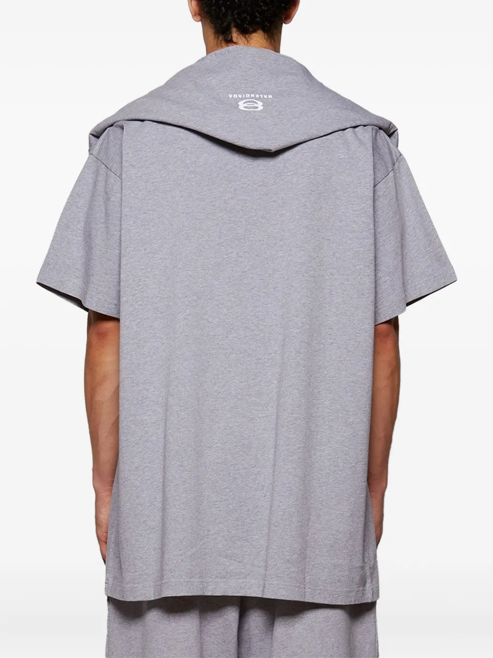 Balenciaga Incognito hooded layered T-shirt Grijs