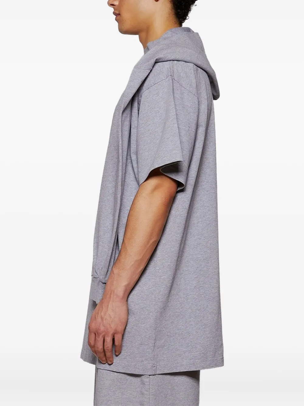 Balenciaga Incognito hooded layered T-shirt Grijs