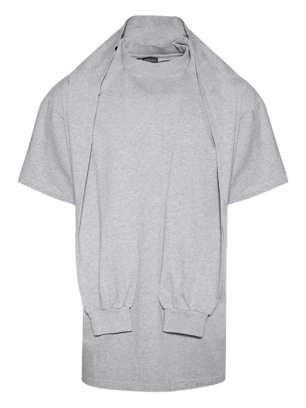 Balenciaga Incognito hooded layered T-shirt Grijs