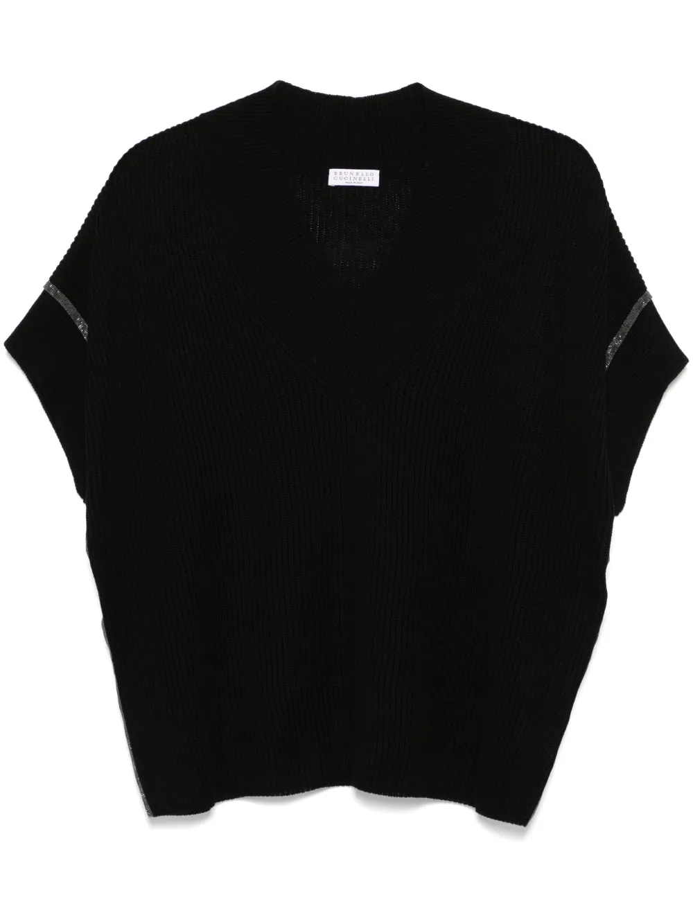 Brunello Cucinelli Monili-detail top | Black | Image 1