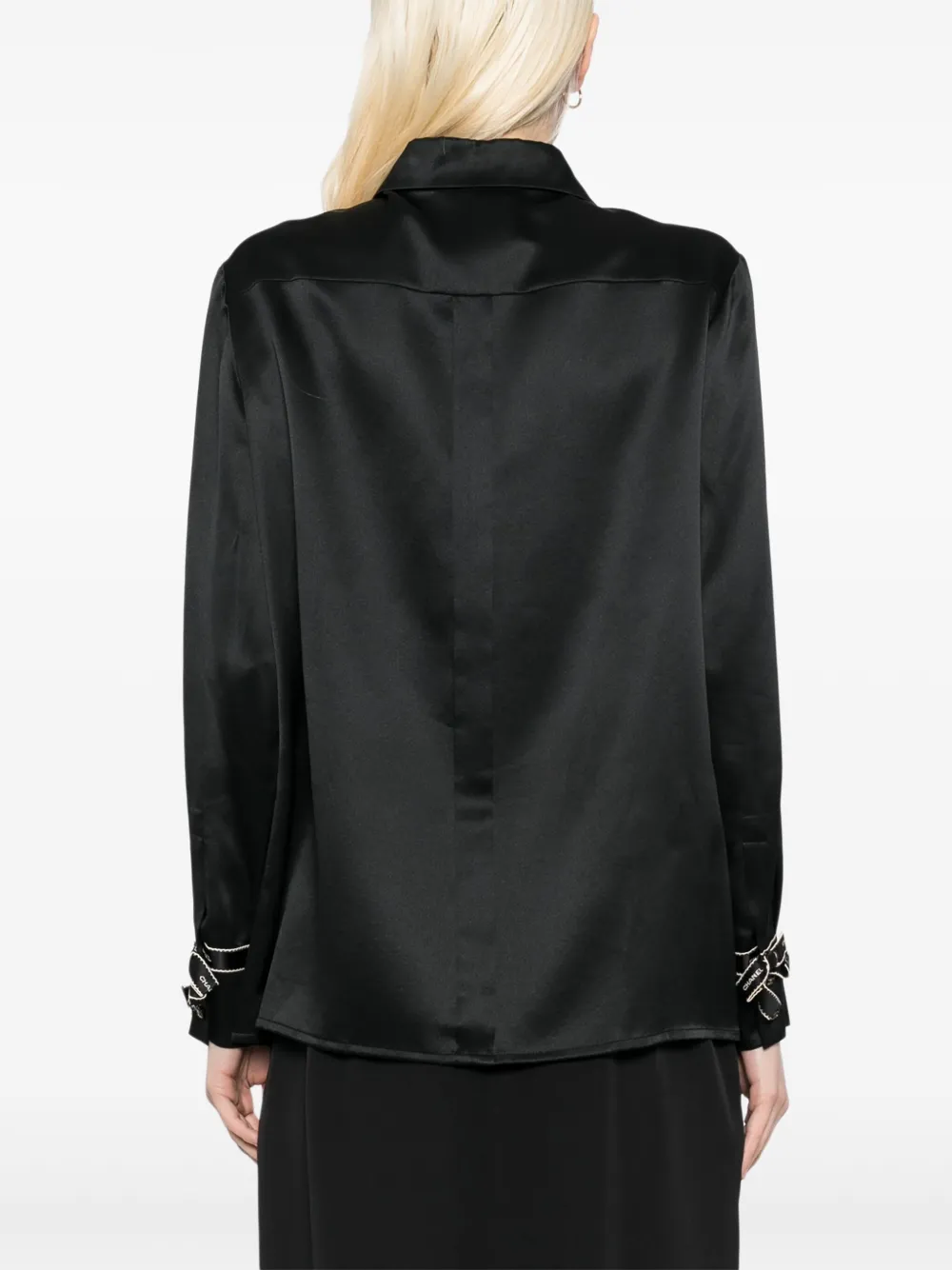 Pre-owned Chanel Blouse Shirt In Black