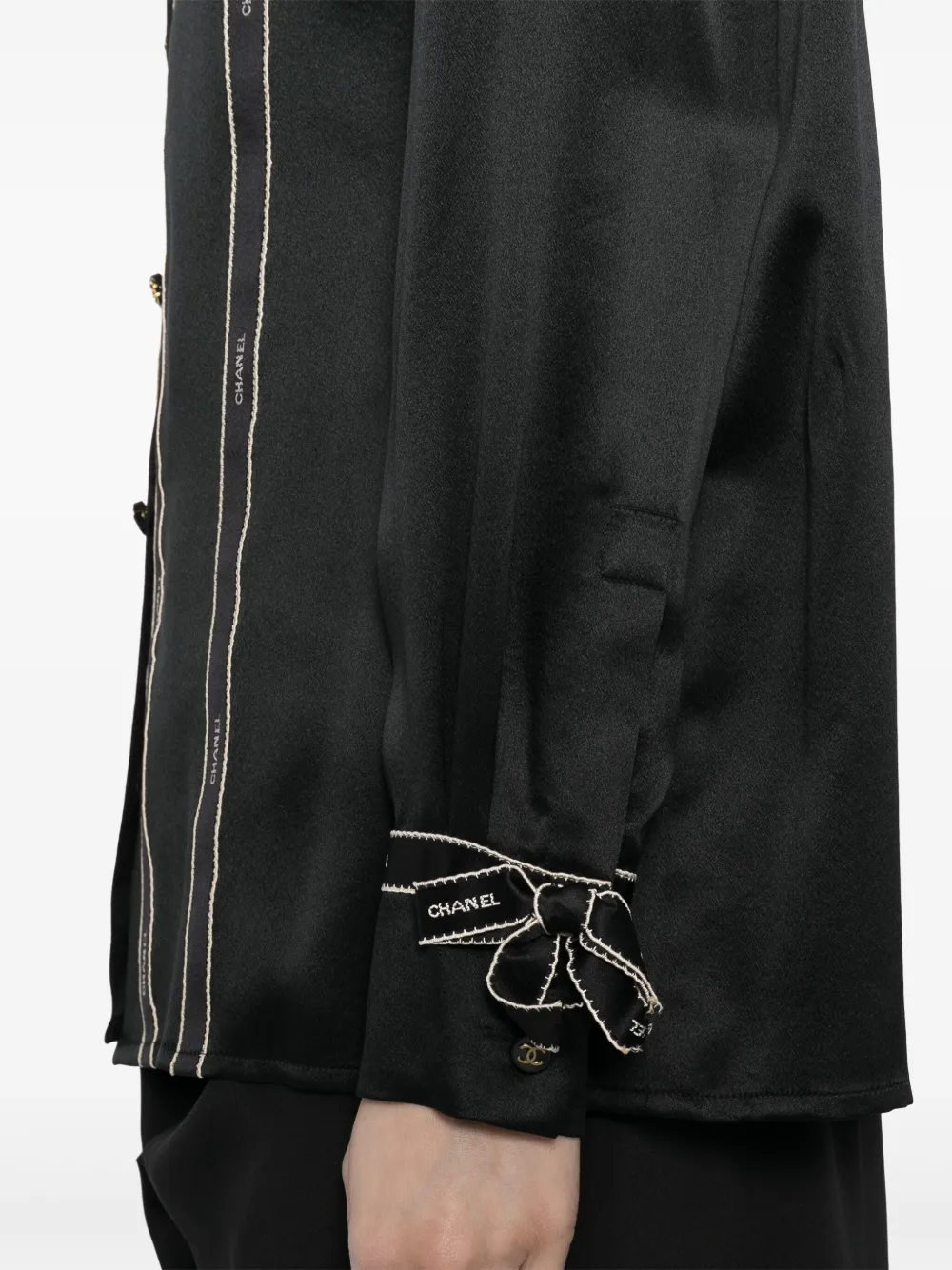 Pre-owned Chanel Blouse Shirt In Black