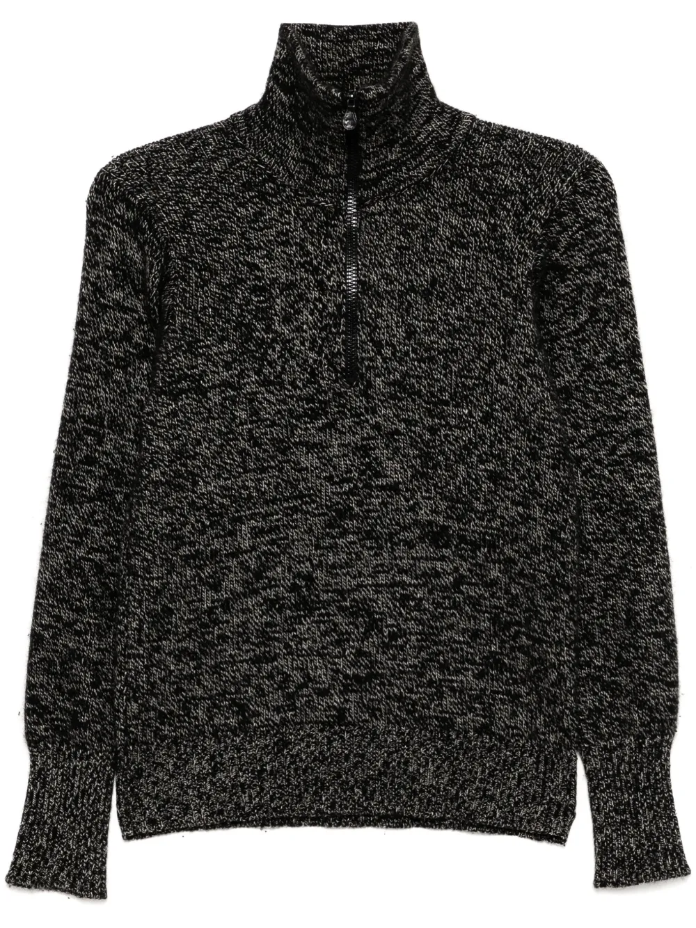 1990-2000s zip up knit sweater