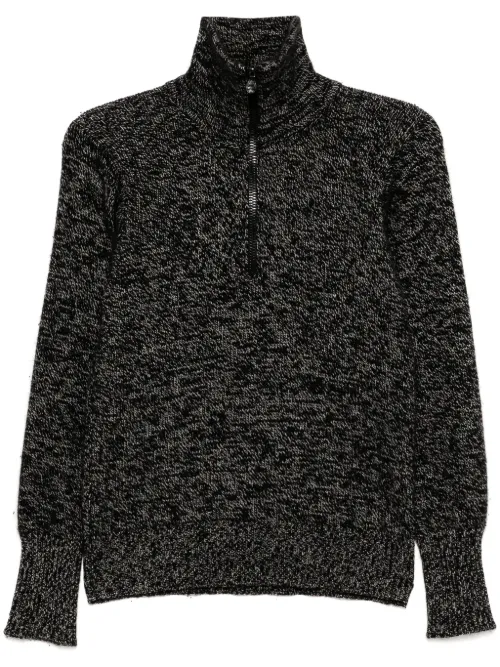 Pull en maille à fermeture zippée (années 1990-2000) - CHANEL Pre-Owned - Modalova