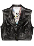 CHANEL Pre-Owned 1995 sleeveless vest jacket - Black