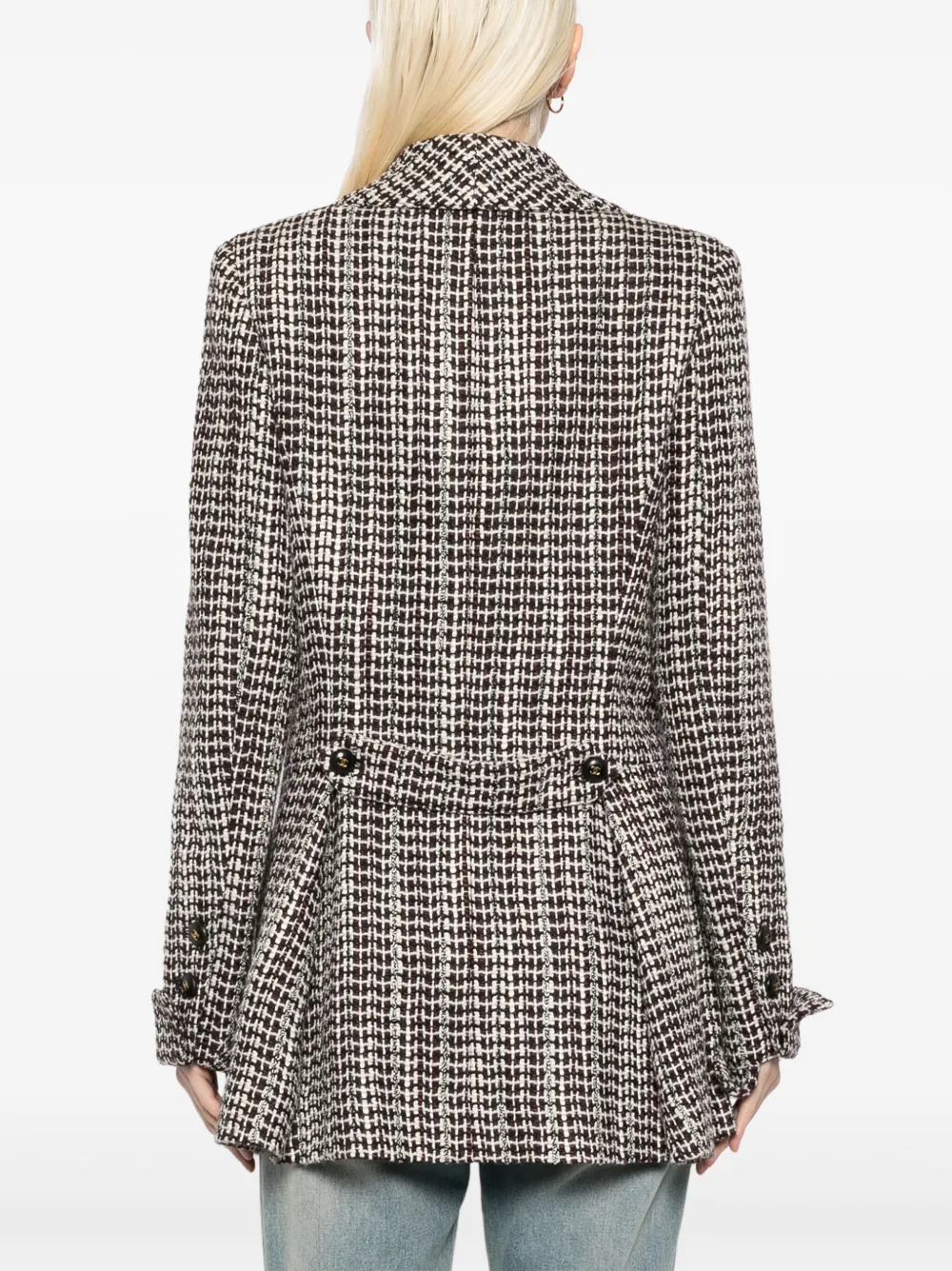 Pre-owned Chanel 2001 Double-breasted Jacket In Brown