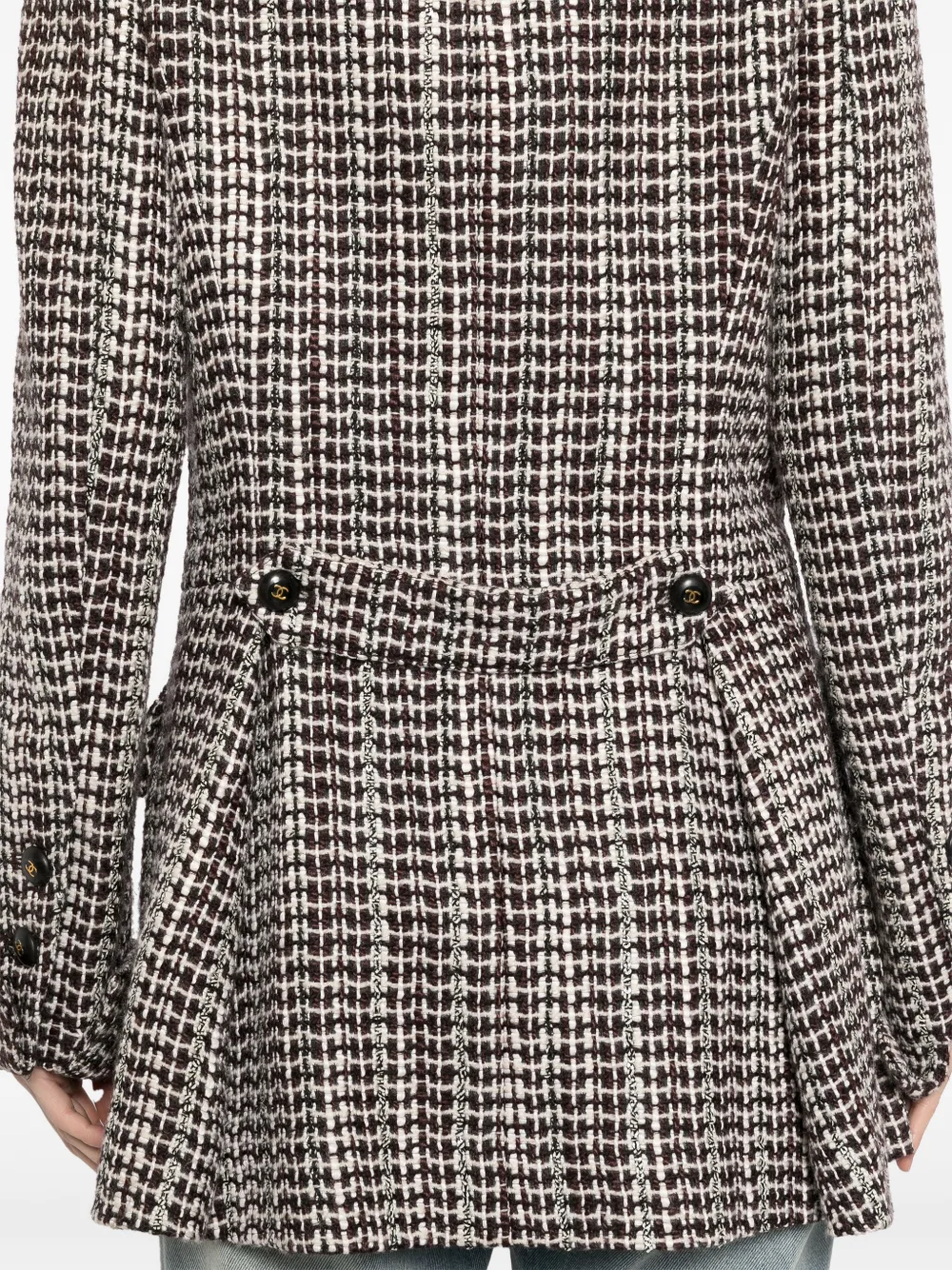 Pre-owned Chanel 2001 Double-breasted Jacket In Brown