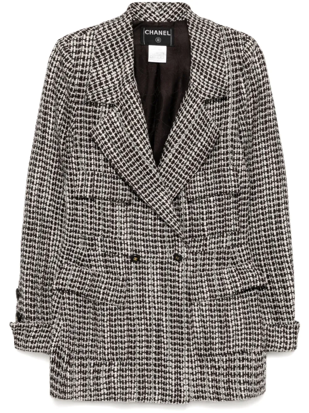CHANEL Pre-Owned chamarra con doble botonadura 2001 | marrón | Image 1