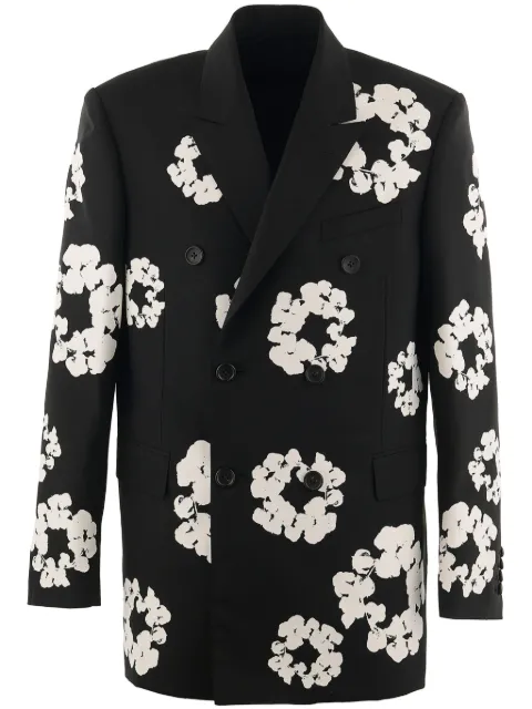 SAINT MXXXXXX x Denim Tears Cotton Wreath blazer