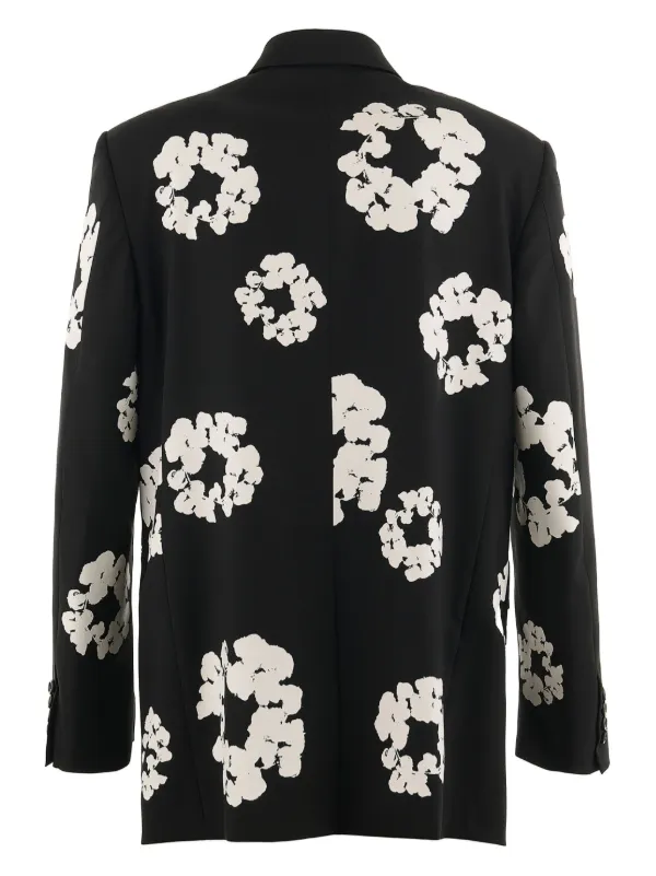 SAINT MXXXXXX x Denim Tears Cotton Wreath Blazer | Black | FARFETCH