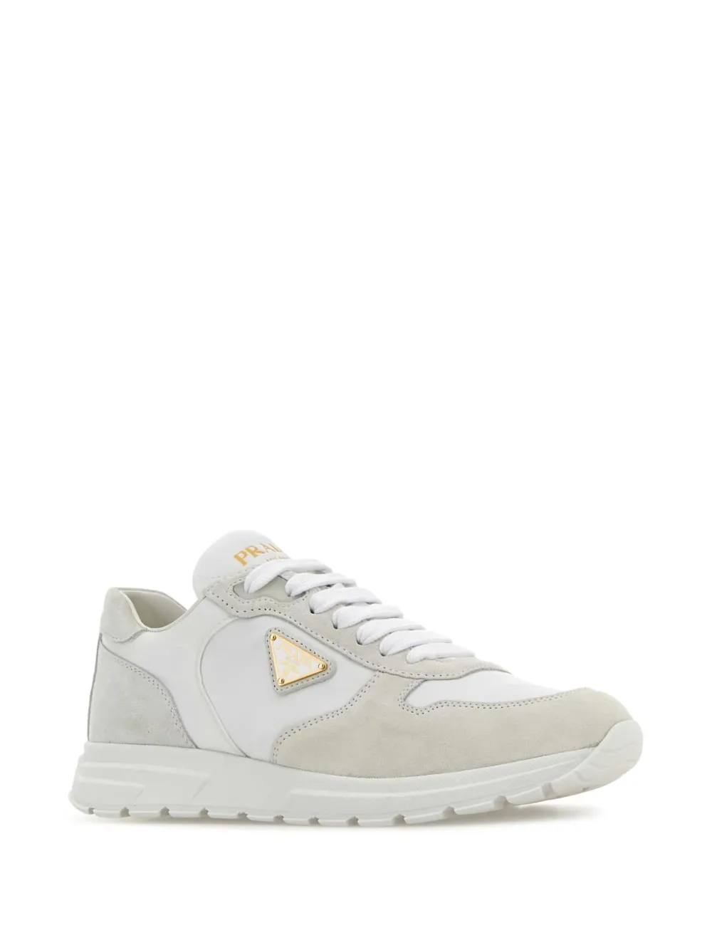 Prada Re-Nylon suède sneakers - Wit