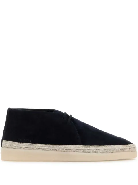 Prada suede ankle boots