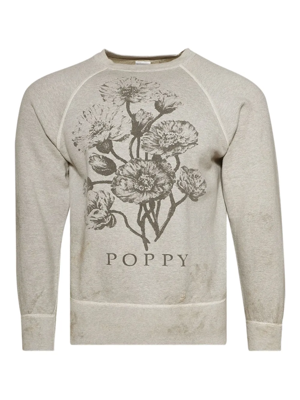 SAINT MXXXXXX poppy-print raglan sweatshirt Grijs