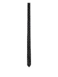 SAINT MXXXXXX silk tie - Black