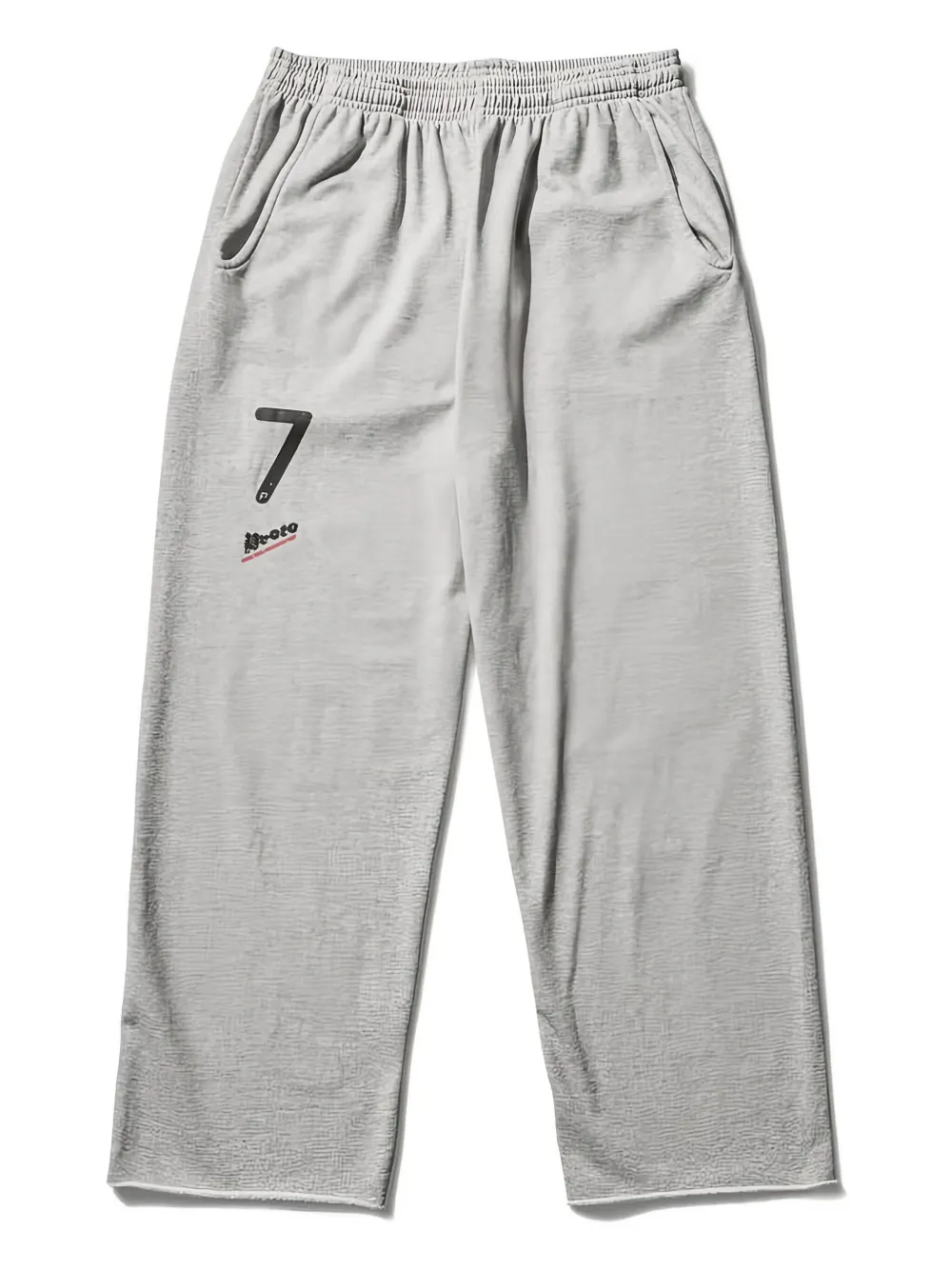 Prototypes Number-print Track Pants In Gray