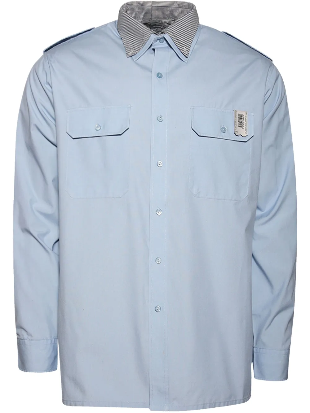 Prototypes Double Shirt Mixed Stripe In Blue