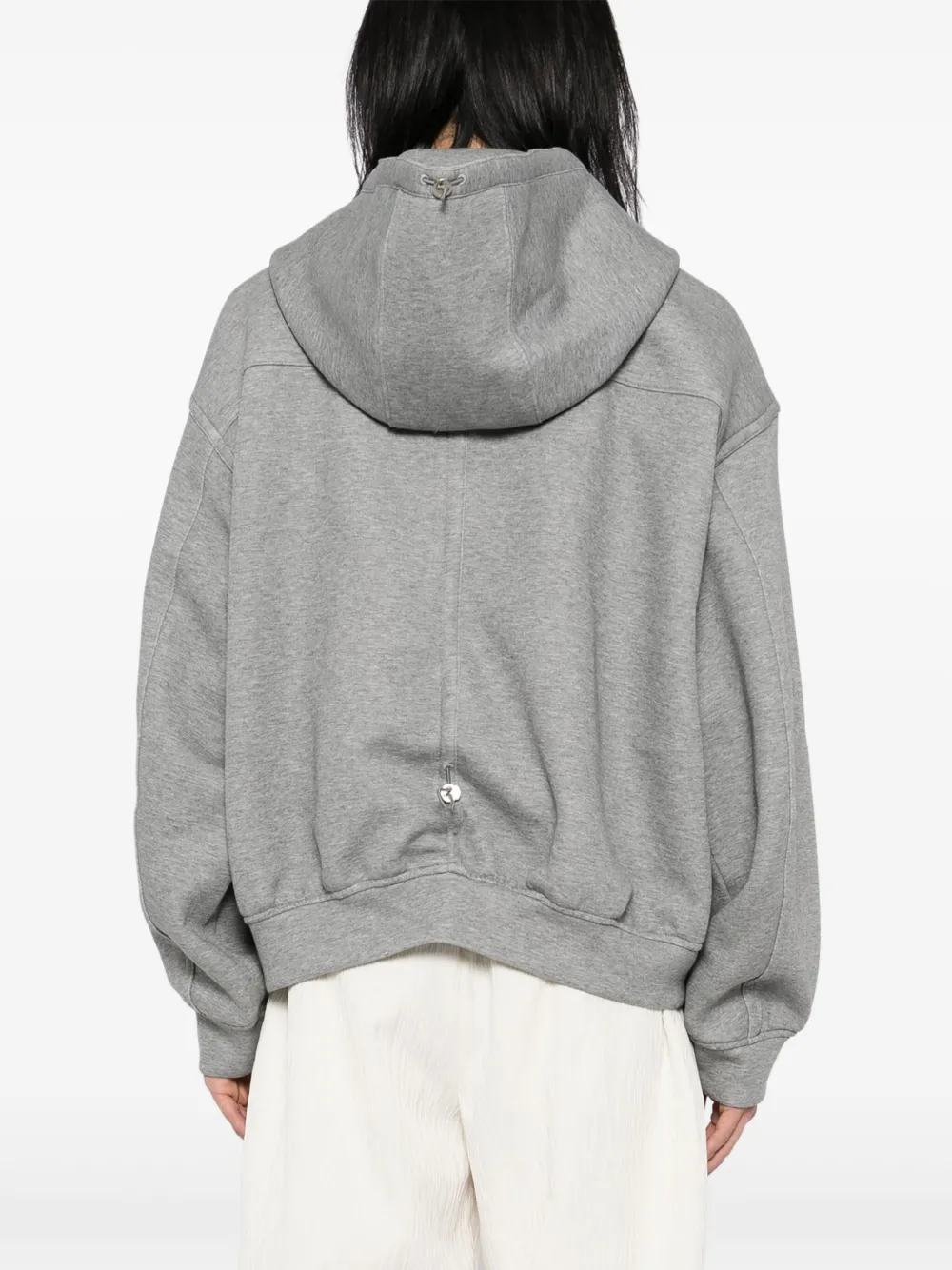 ZZERO BY SONGZIO Deviant hoodie met rits Grijs