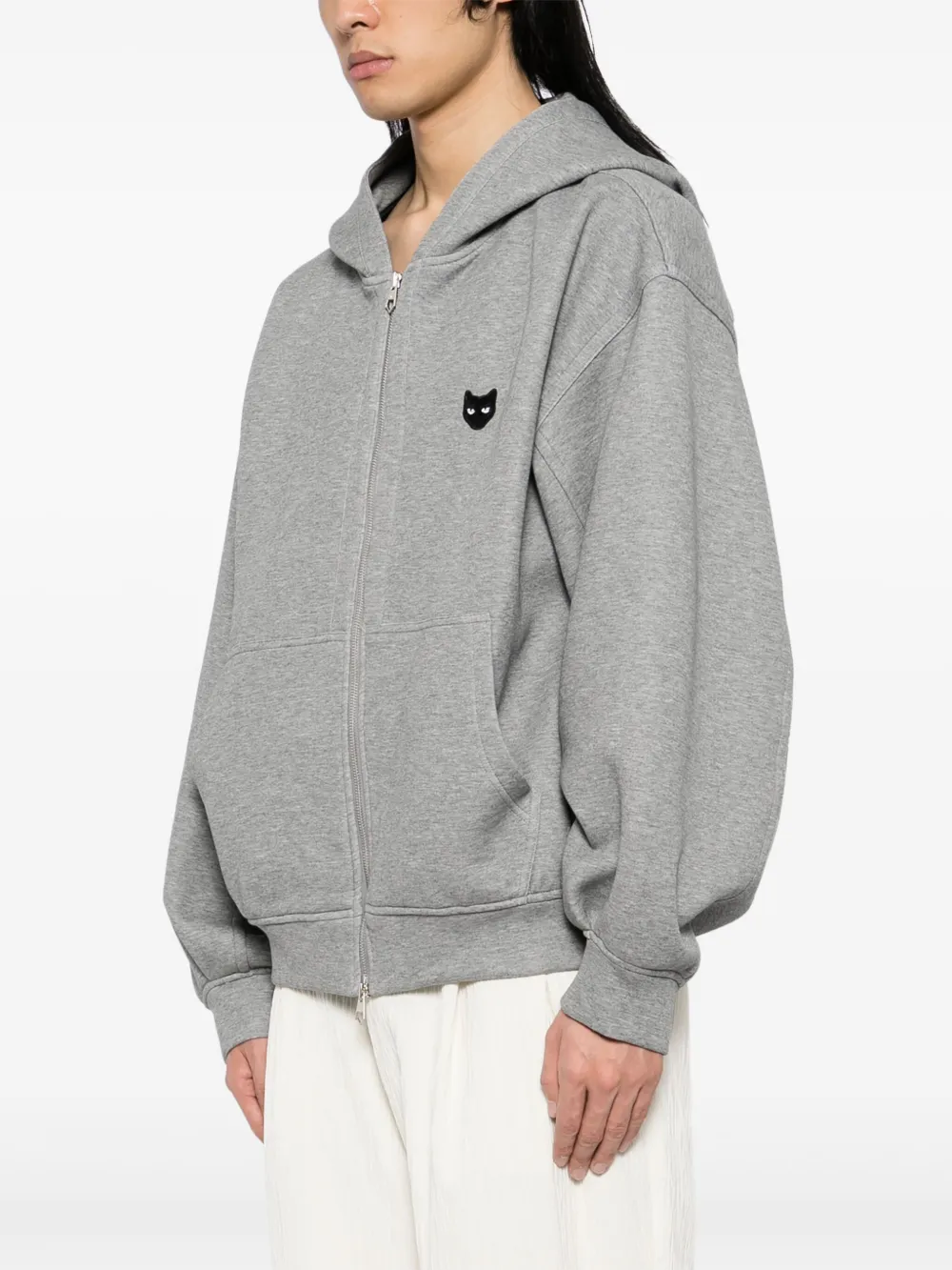 ZZERO BY SONGZIO Deviant hoodie met rits Grijs