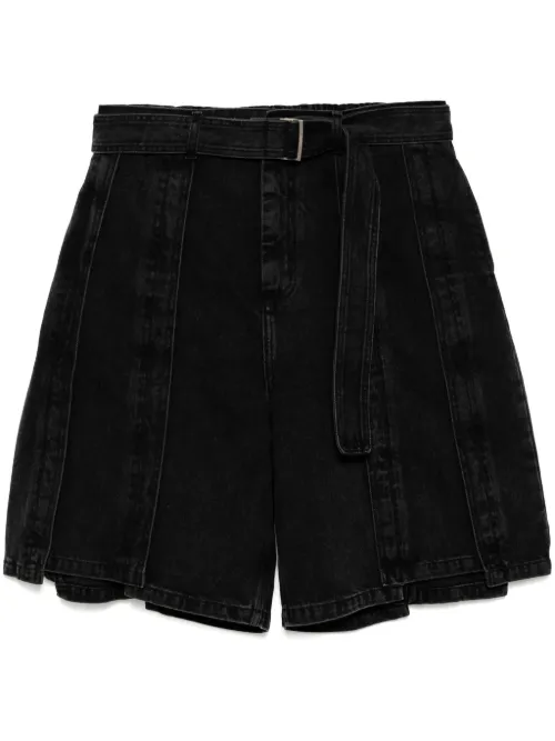 Short en jean à taille ceinturée - SONGZIO - Modalova