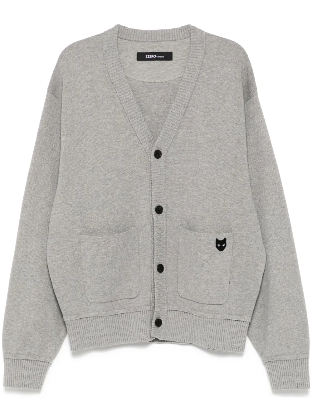 ZZERO BY SONGZIO emblem seamless cardigan | Grey | Image 1