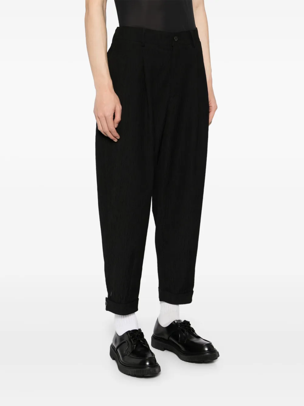 SONGZIO Geplooide broek Zwart