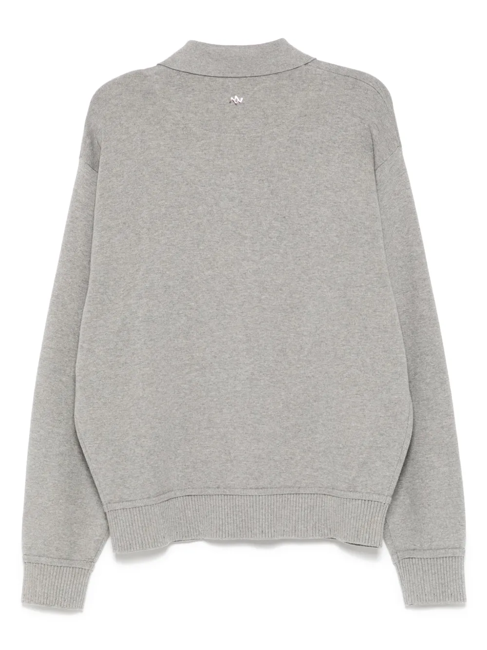 ZZERO BY SONGZIO emblem open-collar jumper - Grijs