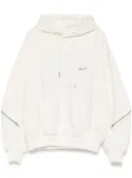 SONGZIO mirrored youth embroidered hoodie - White