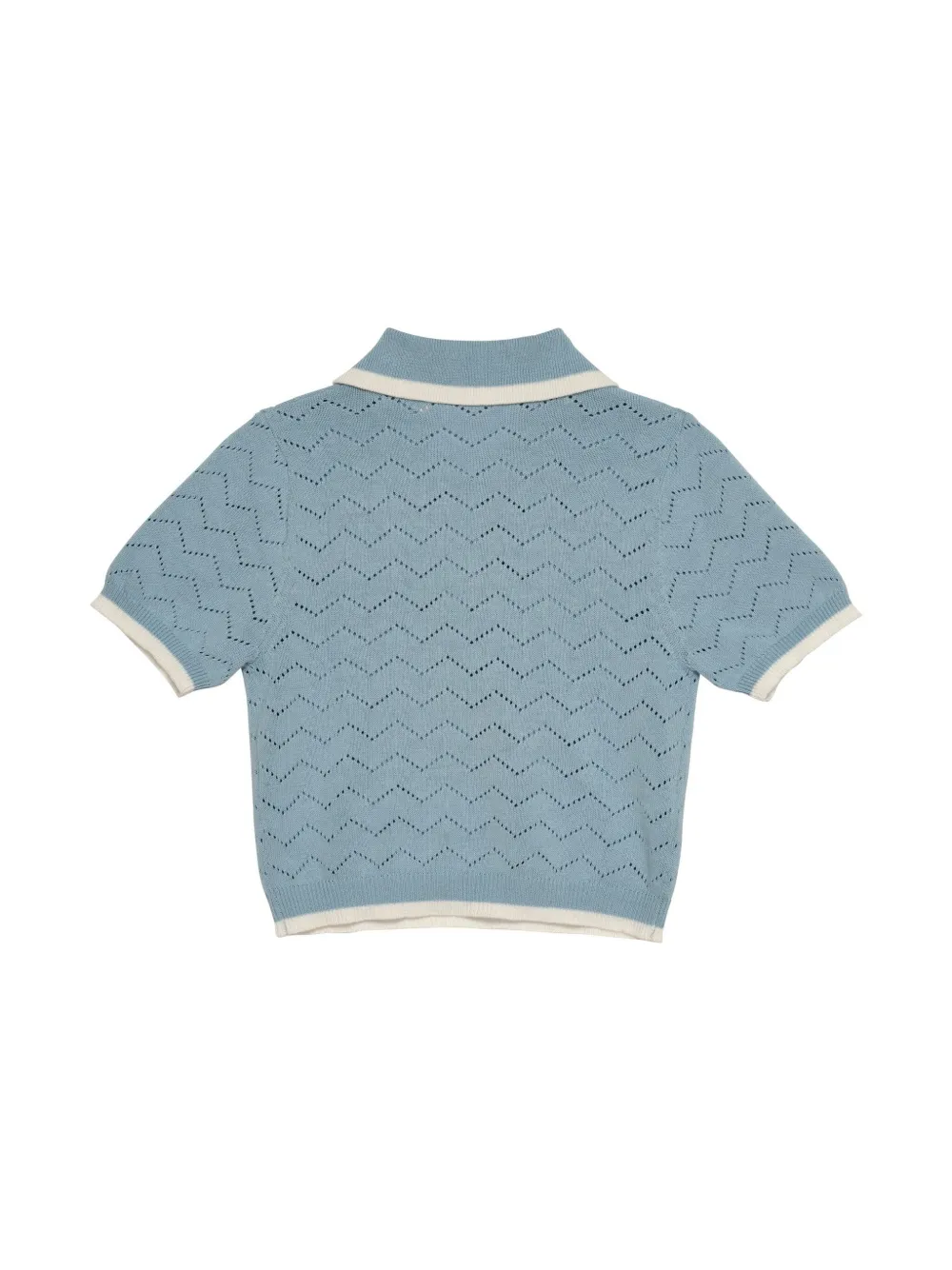 Tutu Du Monde chelsea knitted polo top - Blauw